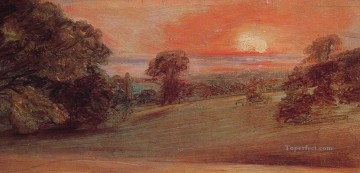  john works - Evening Landscape at East Bergholt Romantic John Constable